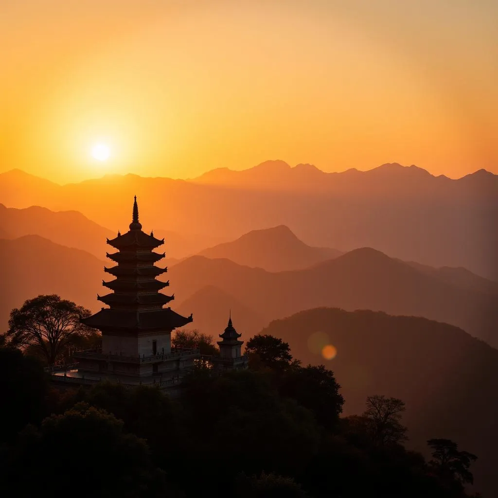 Tam Chuc Pagoda Sunset