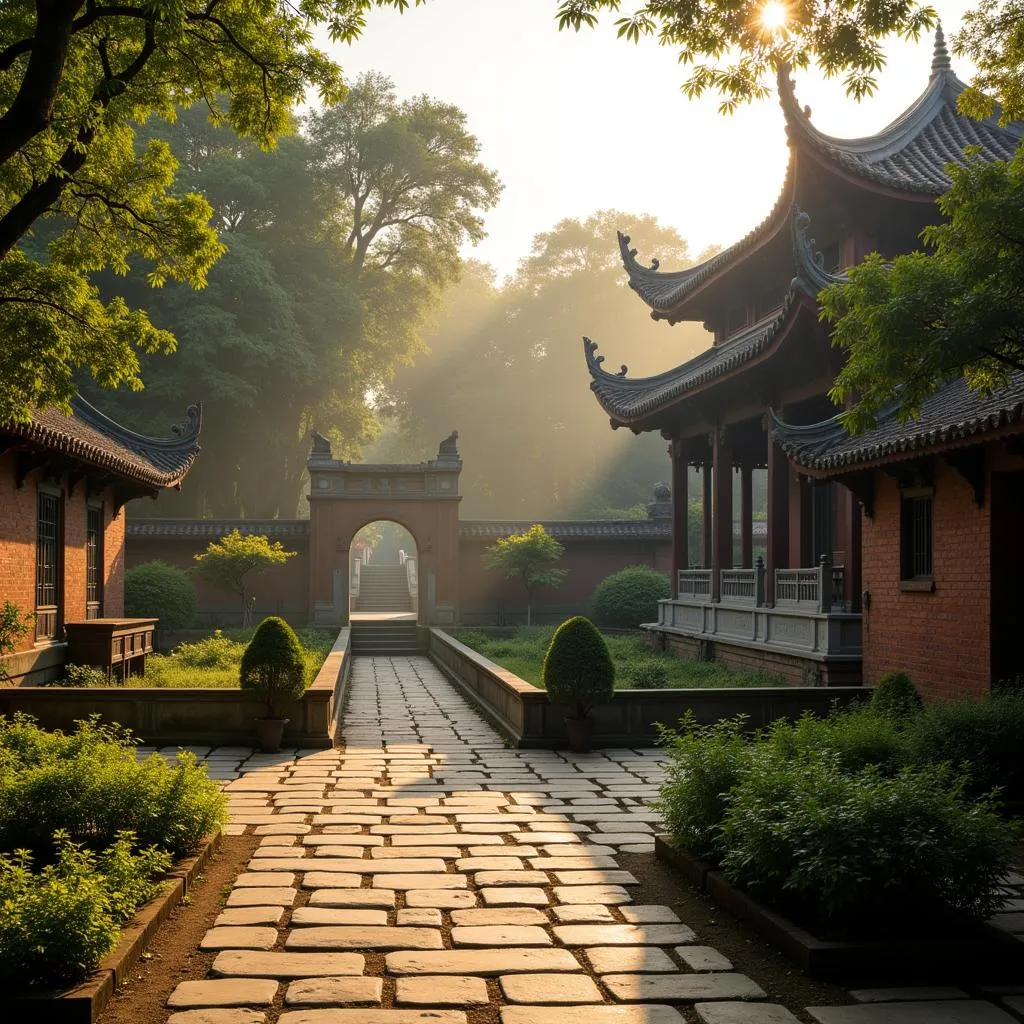 The Temple of Literature in Hanoi