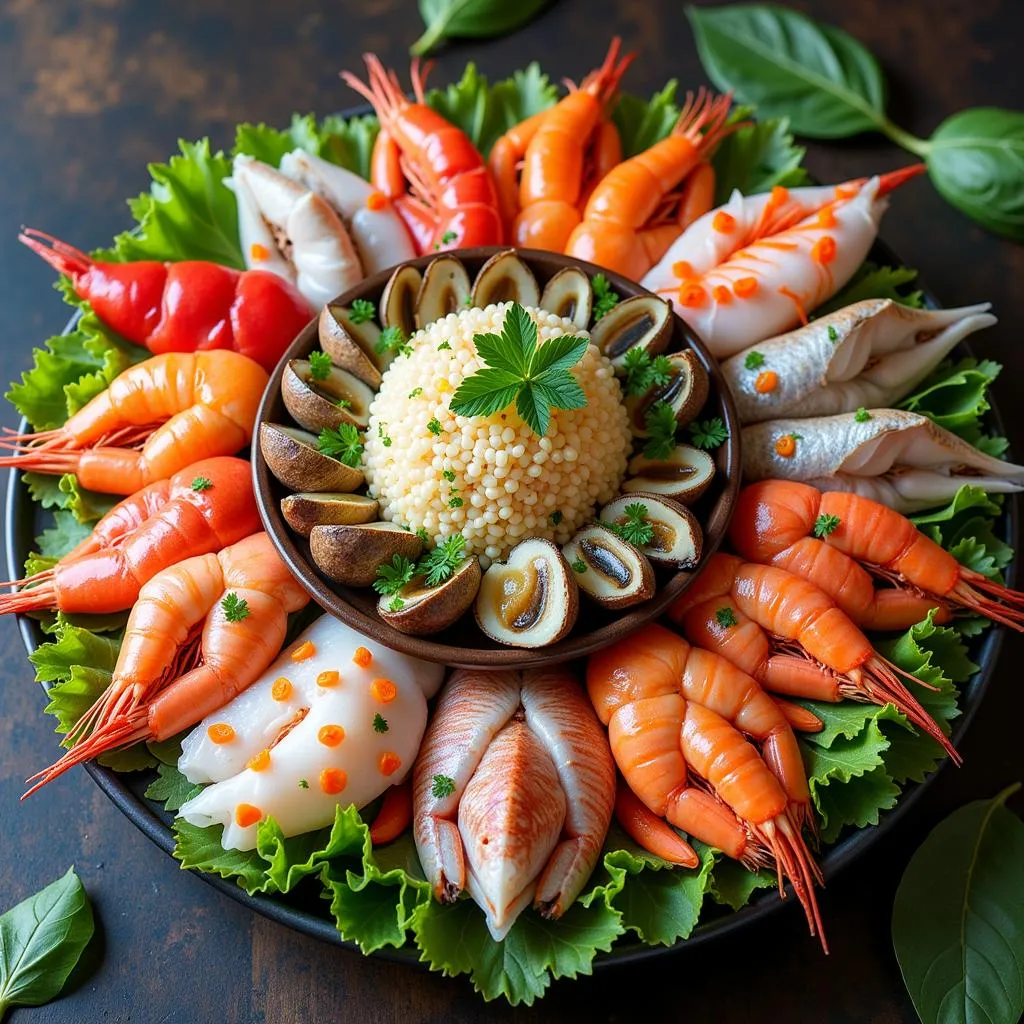 Thai Raw Seafood Platter