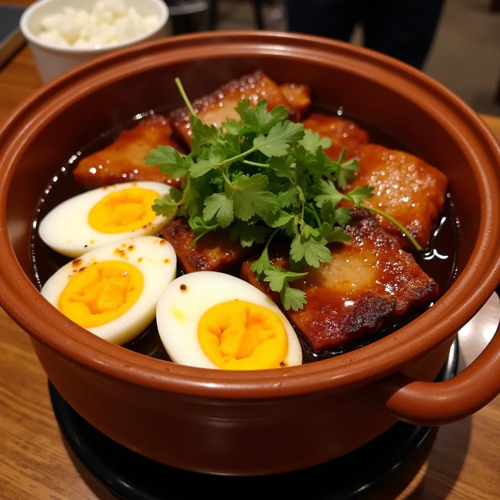 Thit Kho Tau Caramelized Pork with Eggs