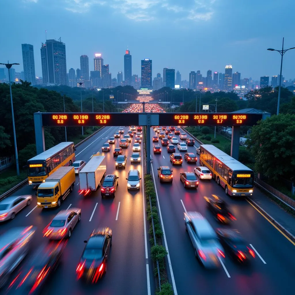 Toll Booth in Hanoi