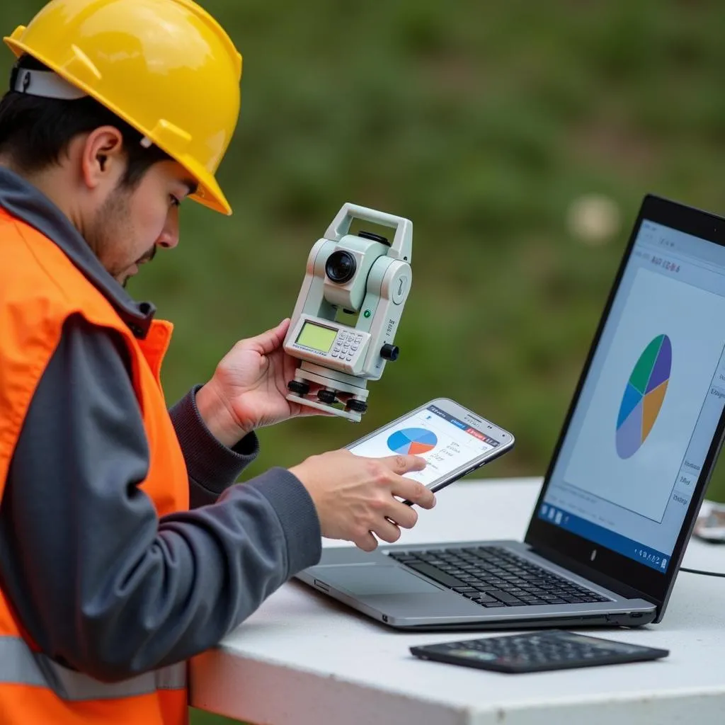 Data transfer from Topcon ES-105