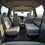 Spacious and comfortable interior of a Toyota Sienna