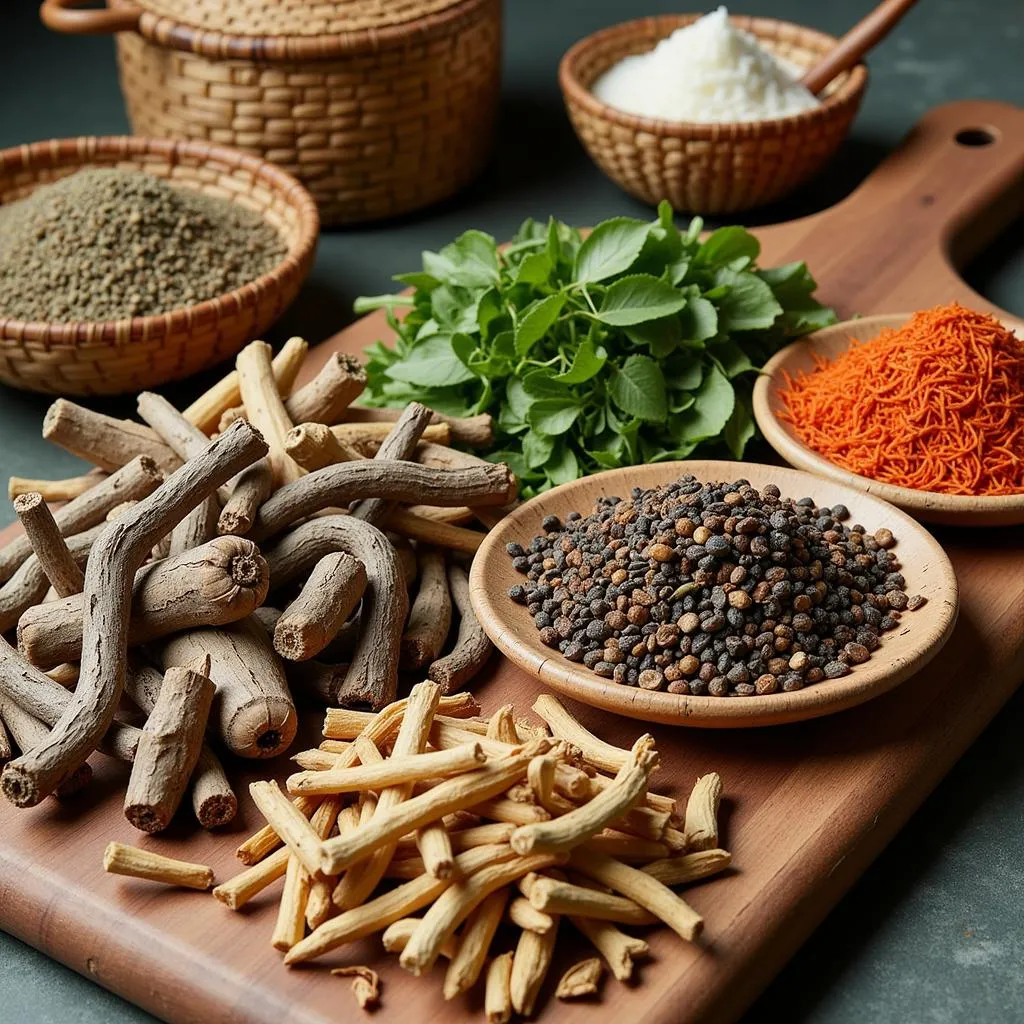 Traditional Vietnamese herbal medicine ingredients