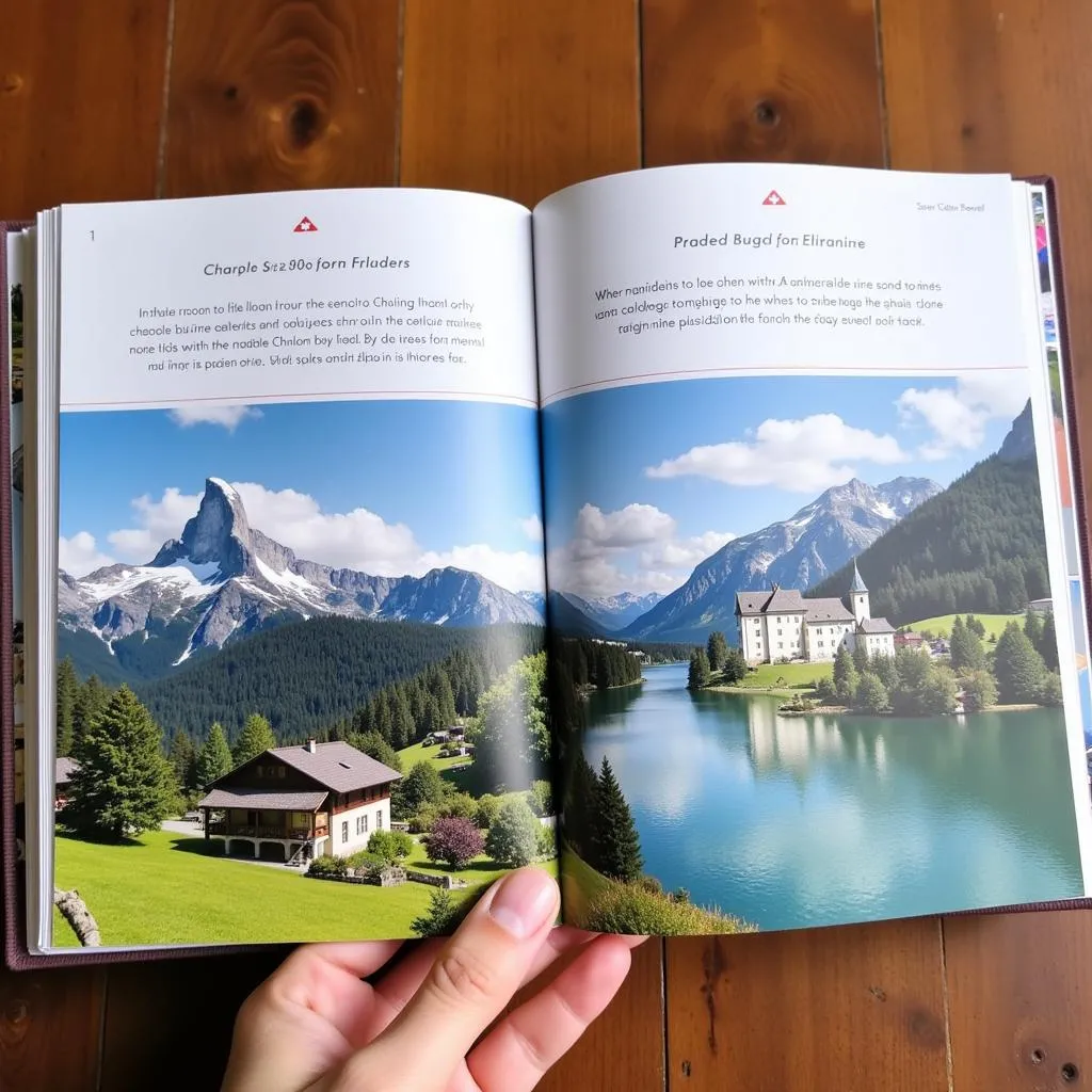 Travel Guide with Swiss Landmarks