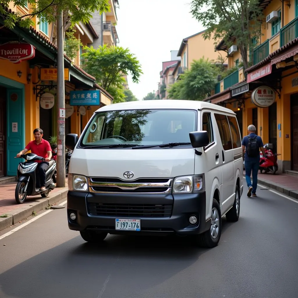 TRAVELCAR 16-seater van in Hanoi Old Quarter