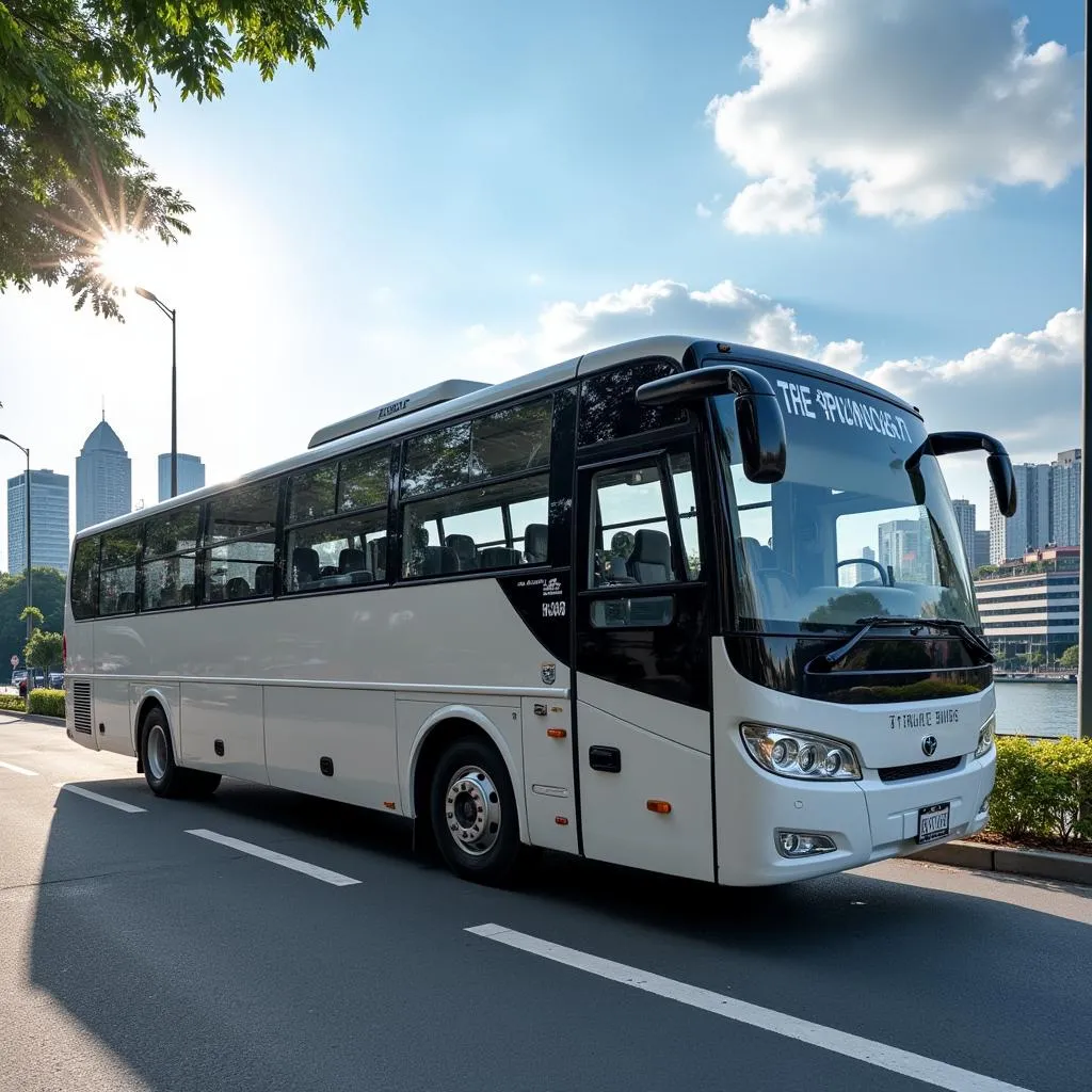 Modern Travel Bus in Hanoi