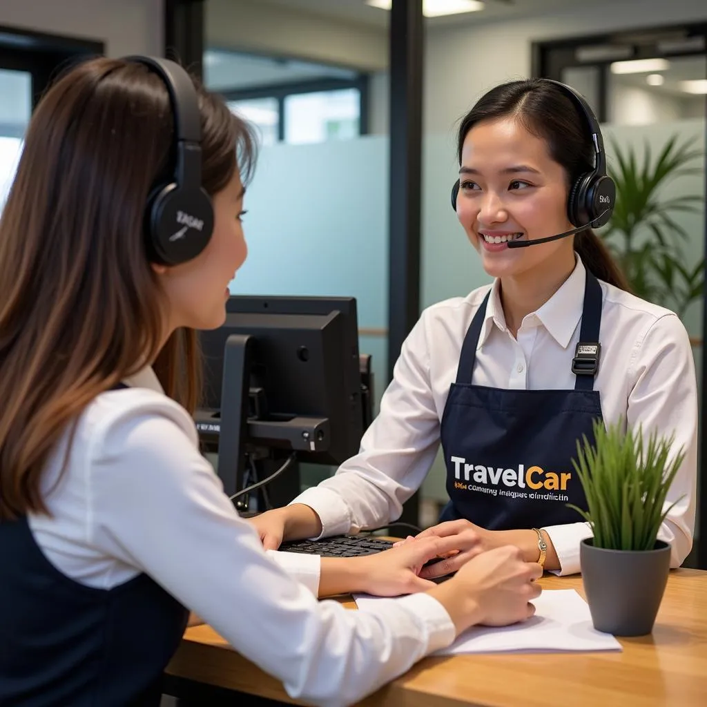 TRAVELCAR customer support team in Hanoi