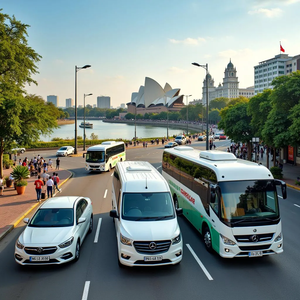 TRAVELCAR's Fleet Navigating Hanoi's Streets