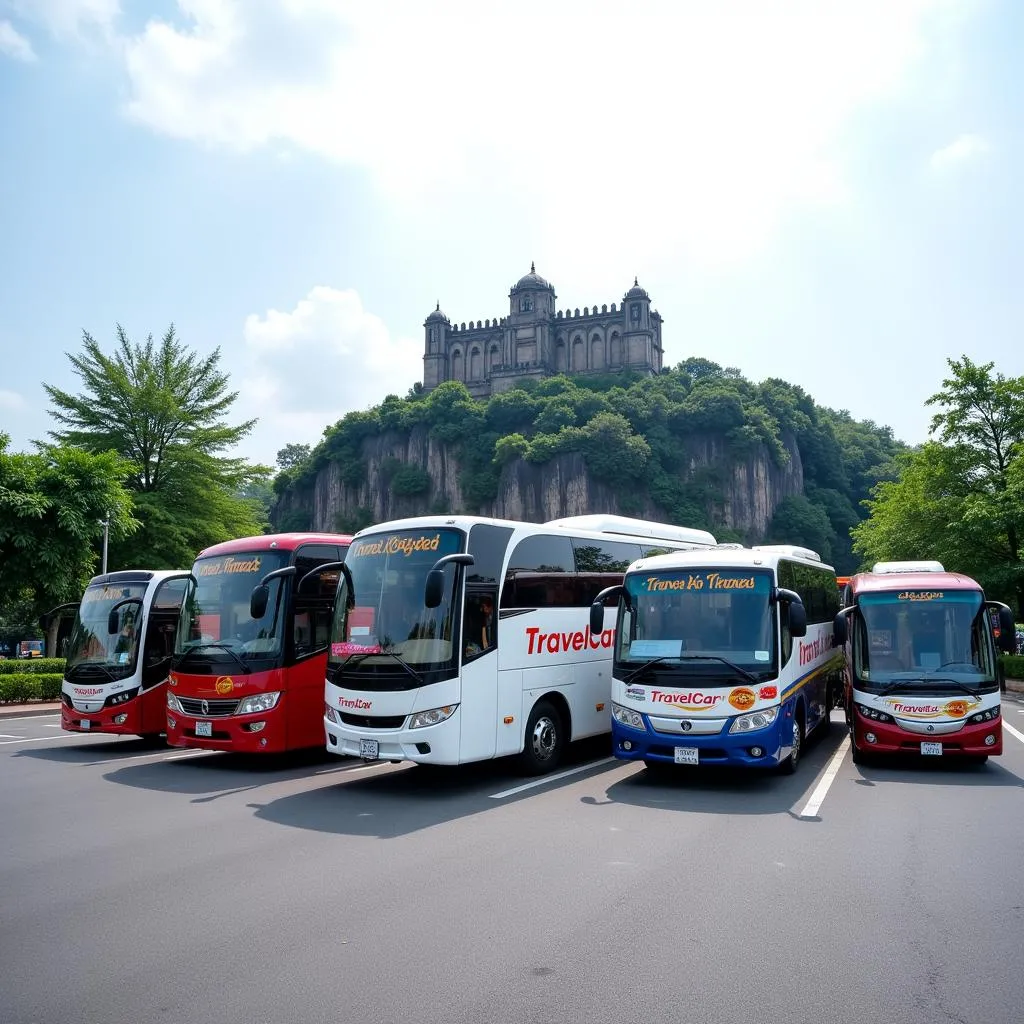 TRAVELCAR fleet of buses