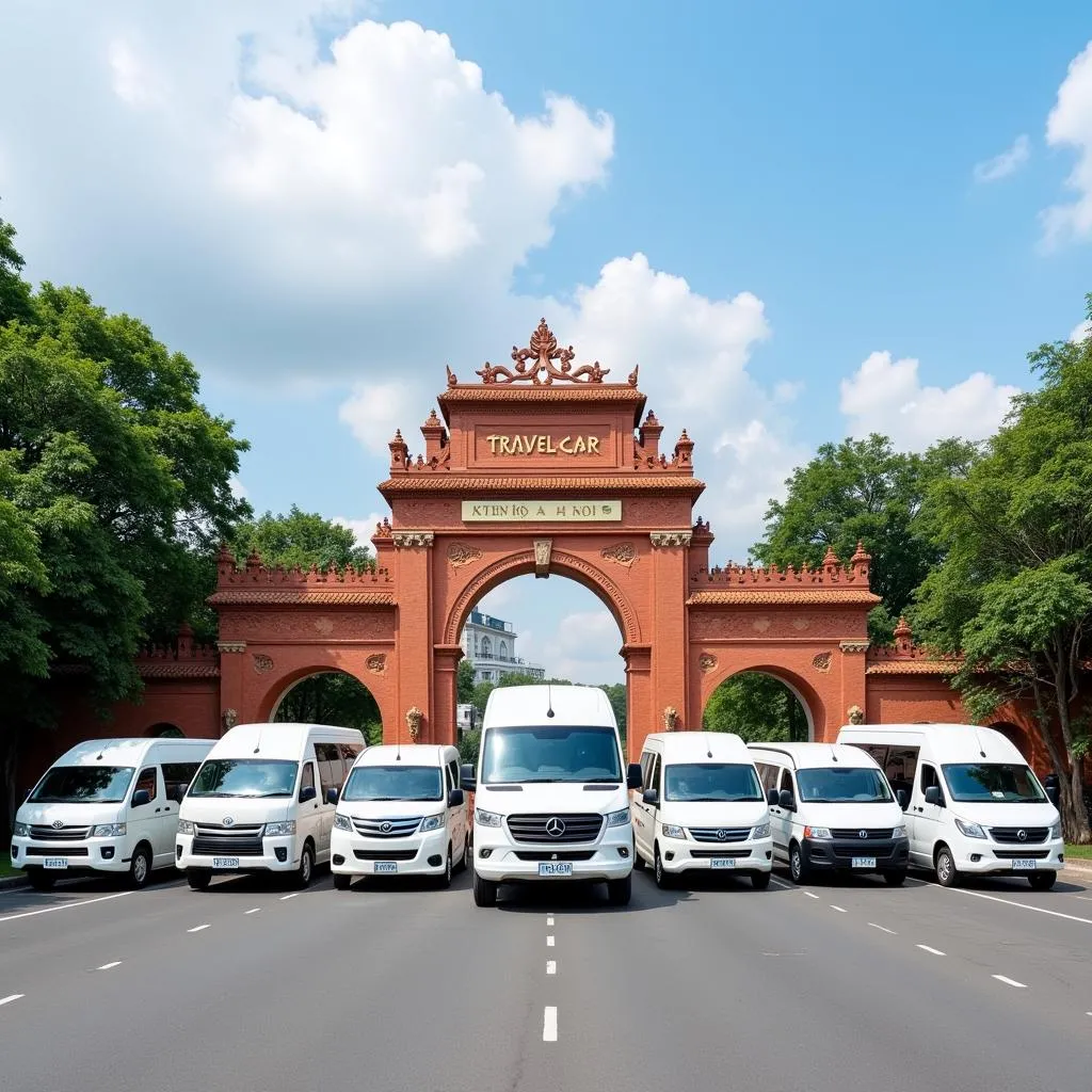 TRAVELCAR's fleet of vehicles in Hanoi