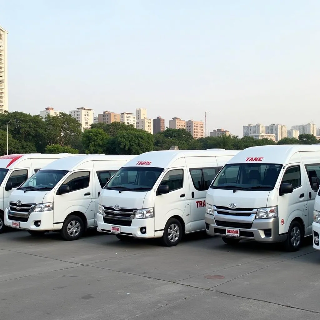 TRAVELCAR Fleet Parked in Hanoi