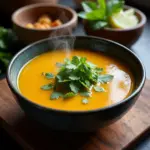 Turmeric and ginger soup for postpartum recovery