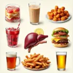 Unhealthy foods for fatty liver