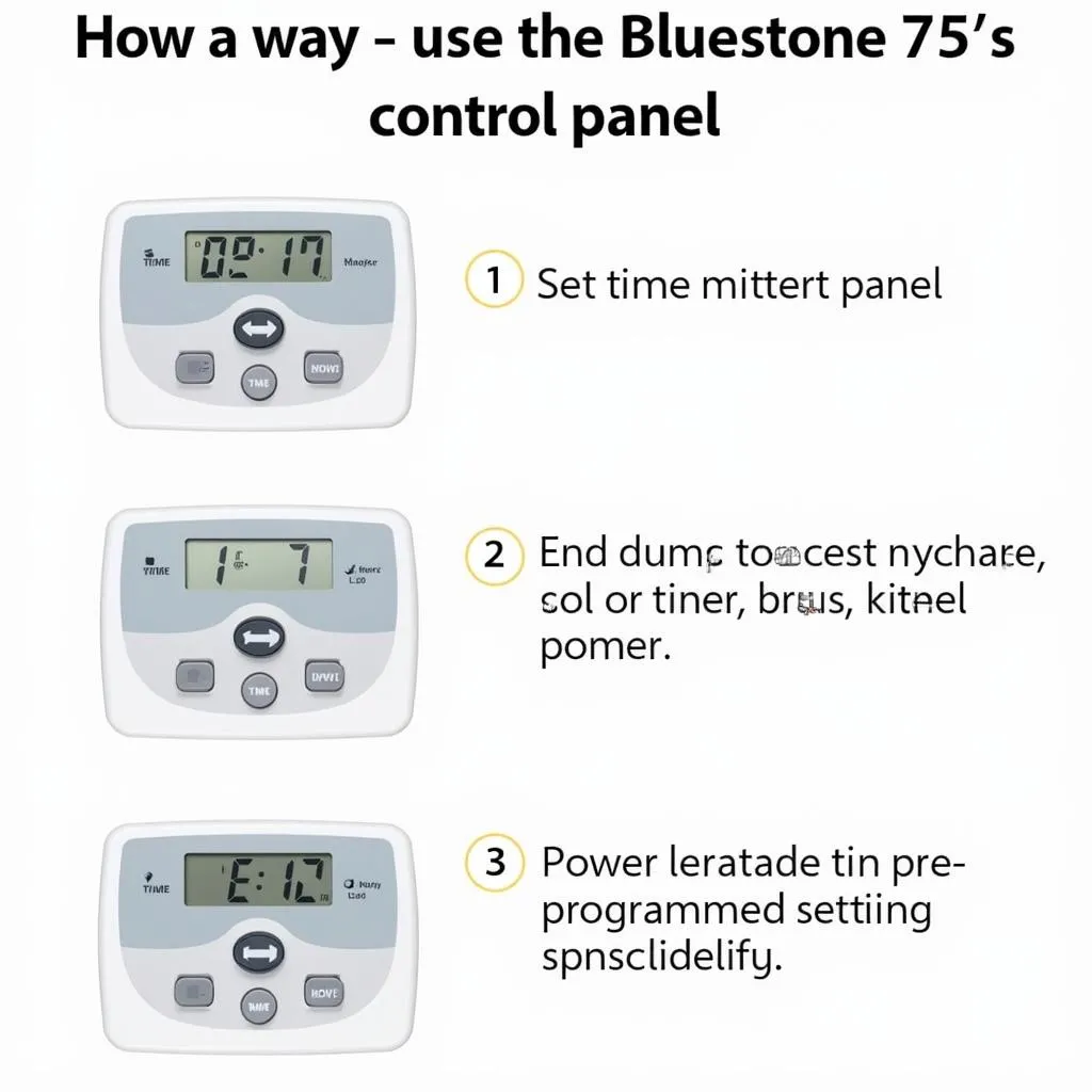 Using the Bluestone 7755 Control Panel