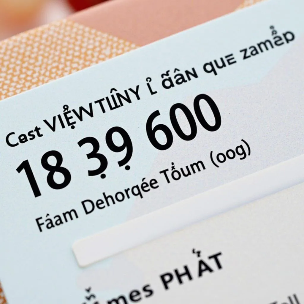 Vietnamese Tax Identification Card