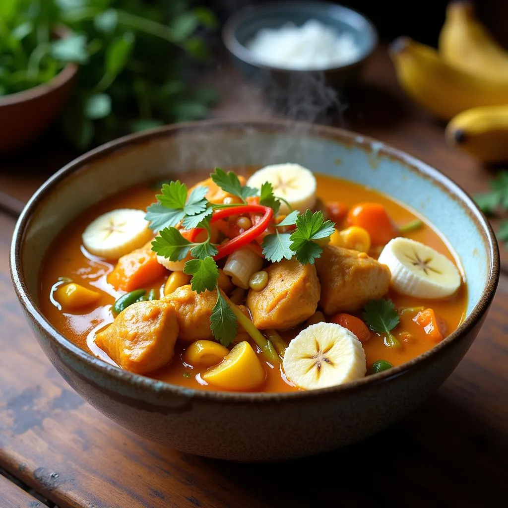 Vietnamese Banana Curry with Chicken