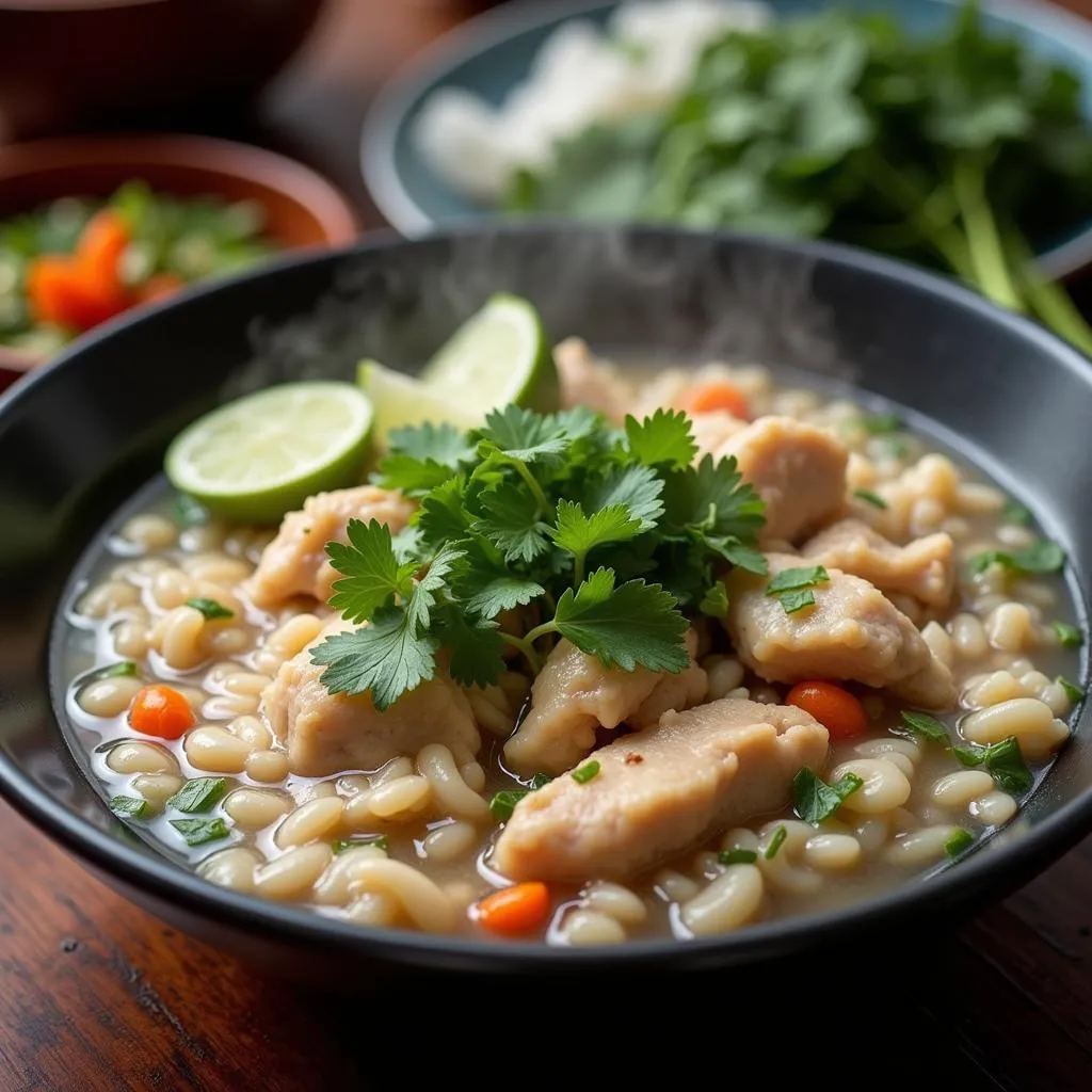 Vietnamese Chicken Porridge for Postpartum Recovery