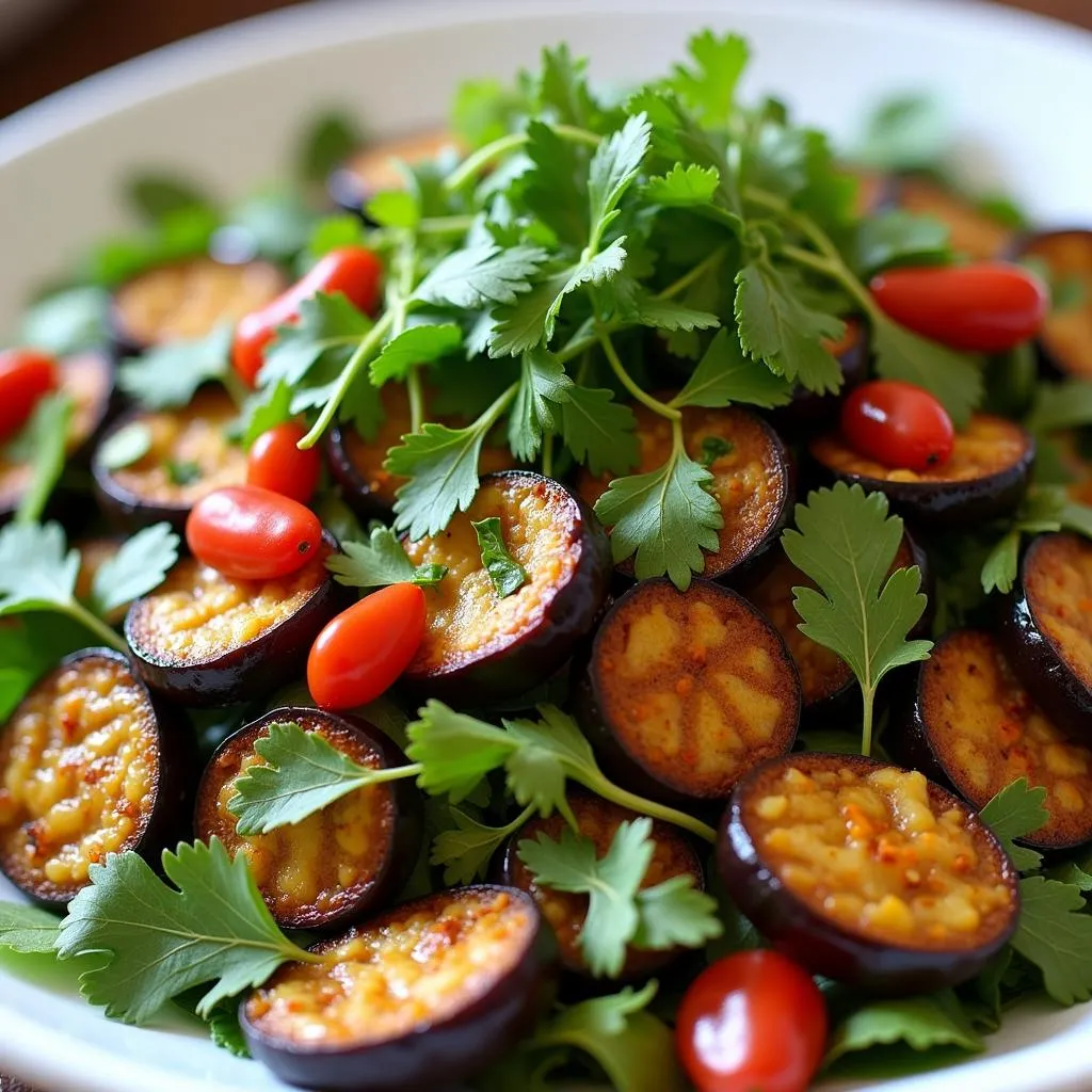 A refreshing Vietnamese eggplant salad