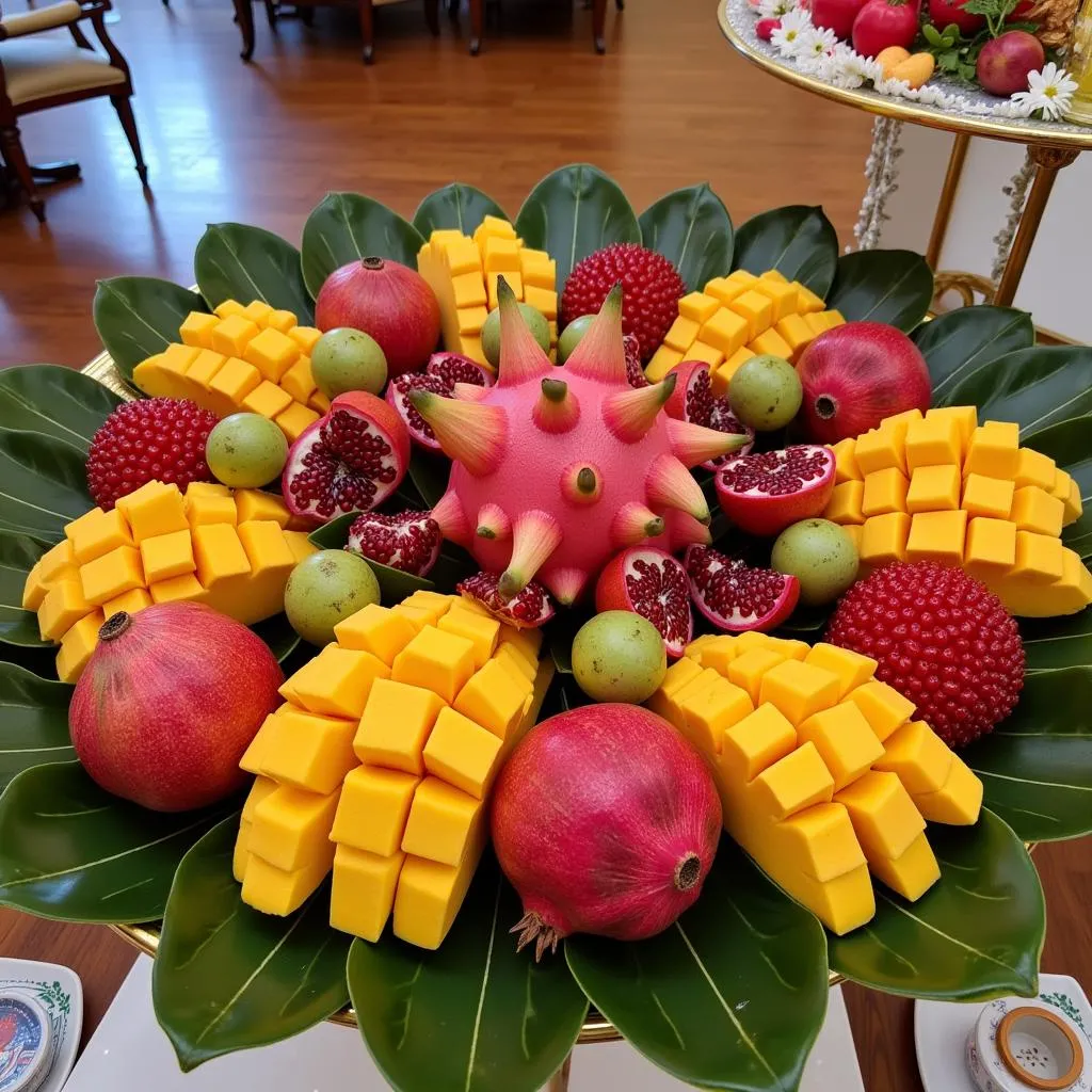 Engagement fruit tray in Vietnam