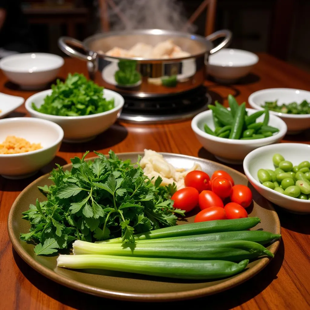 Vietnamese Fish Hot Pot Ingredients