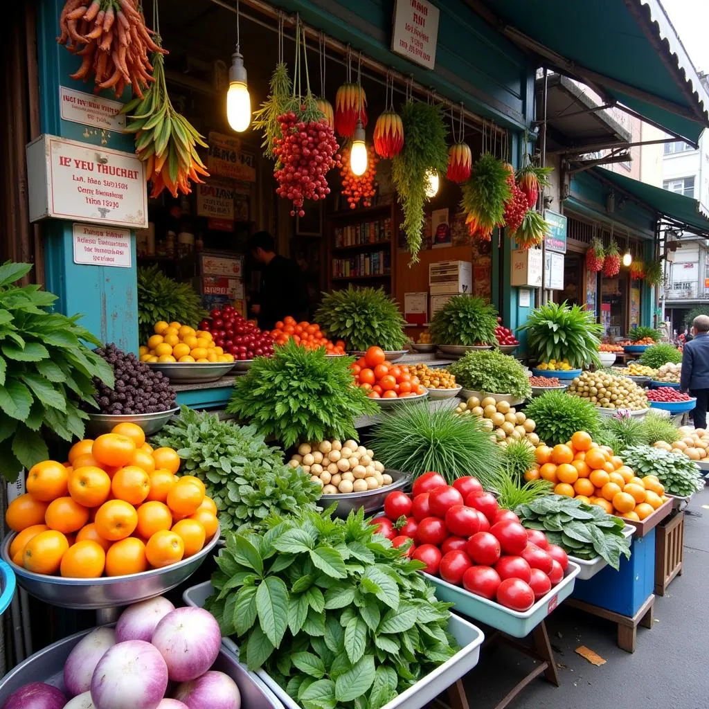 Fresh produce at a Vietnamese market