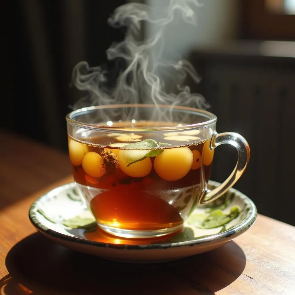 Traditional Vietnamese herbal tea for postpartum