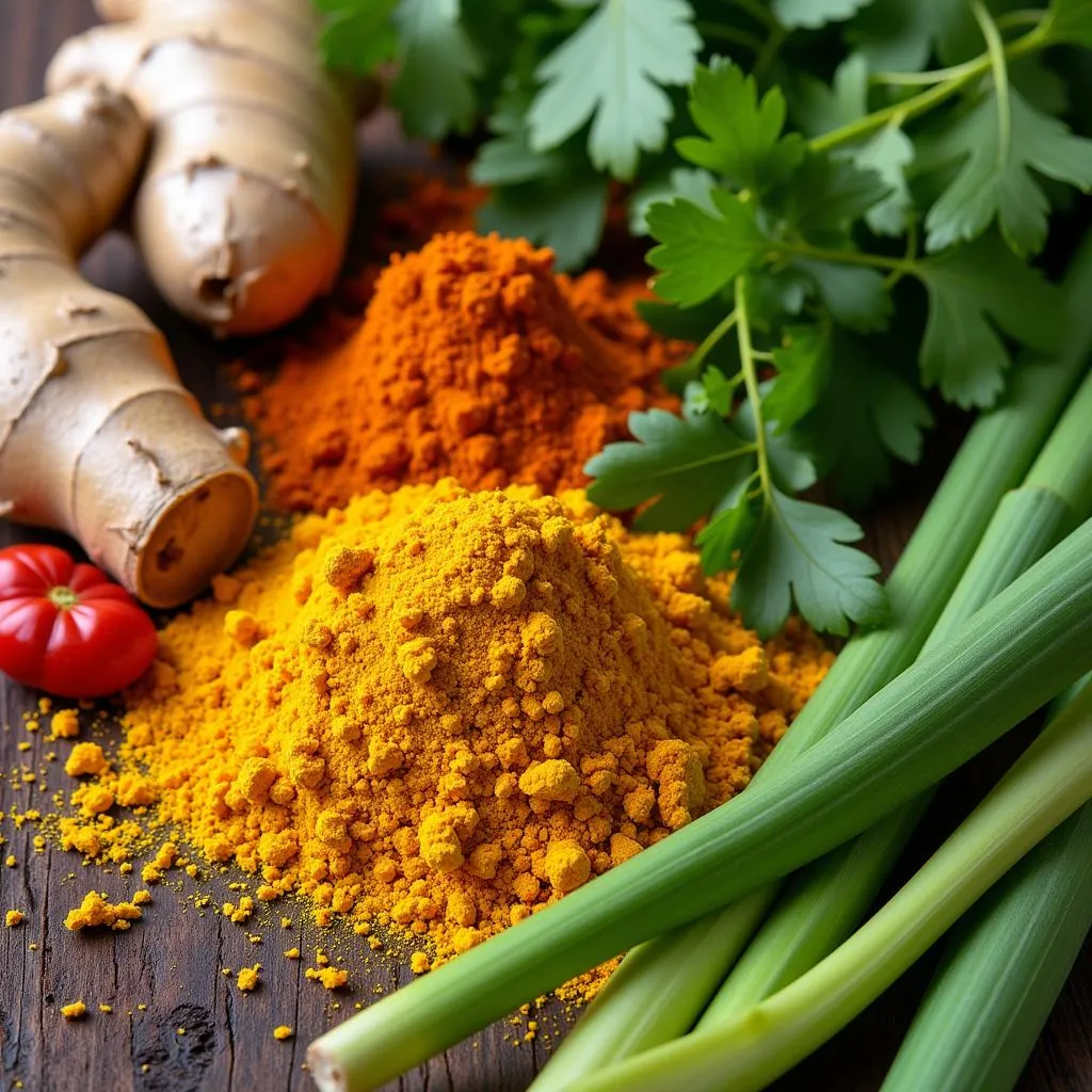 Vietnamese herbs and spices for kidney support