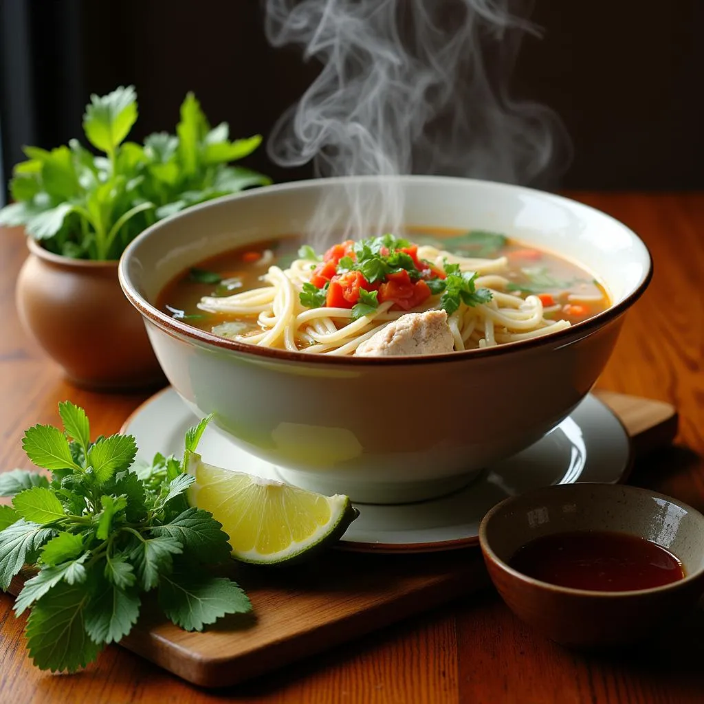 Vietnamese noodle soup - Pho ga