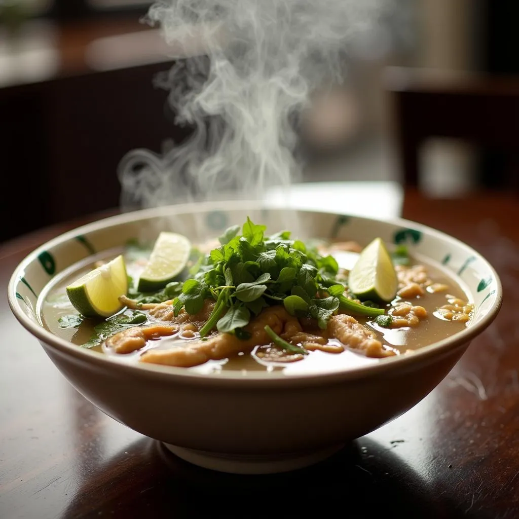 Vietnamese Pho with Fresh Herbs