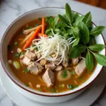 Vietnamese pho with lean protein and vegetables