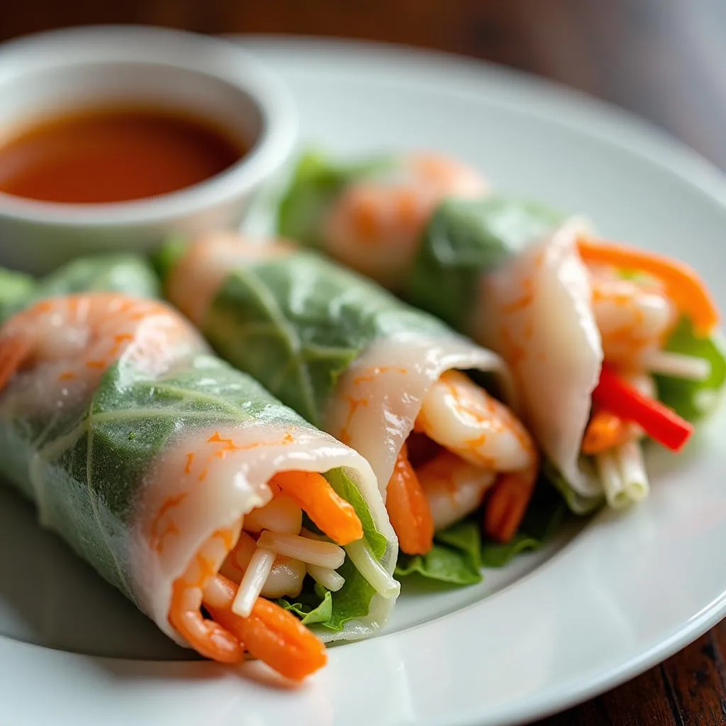 Vietnamese fresh spring rolls