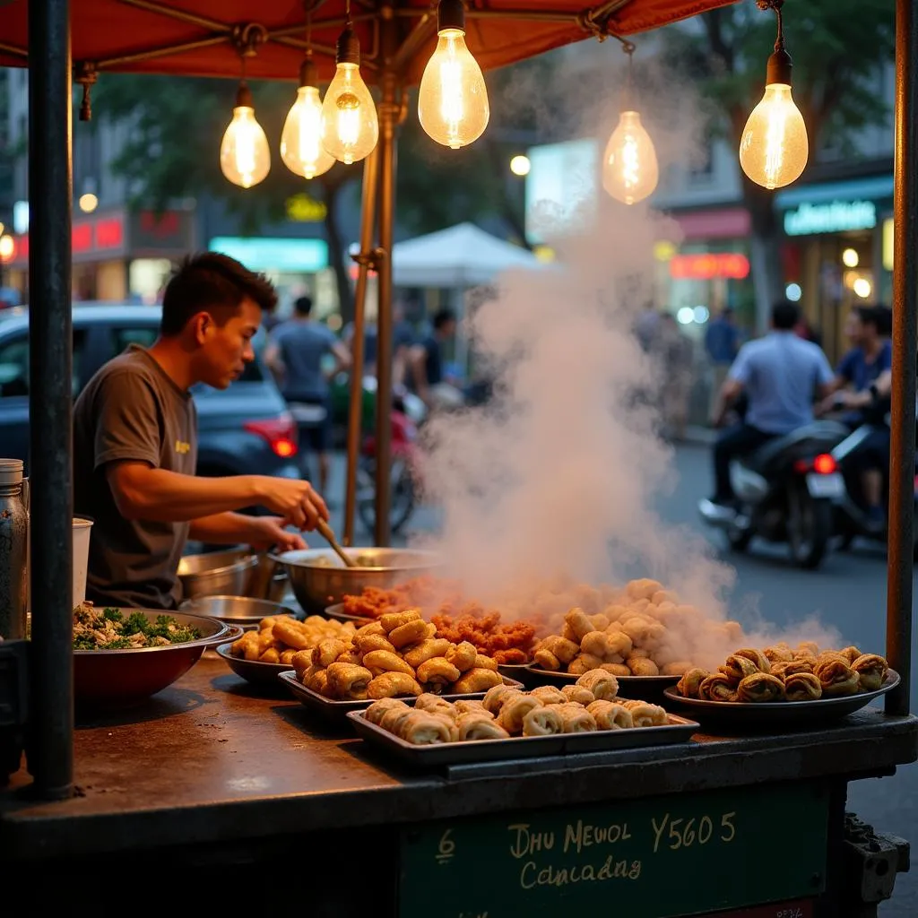 Vietnamese street food stall