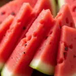 Sliced watermelon