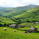 Scenic view of the Welsh countryside