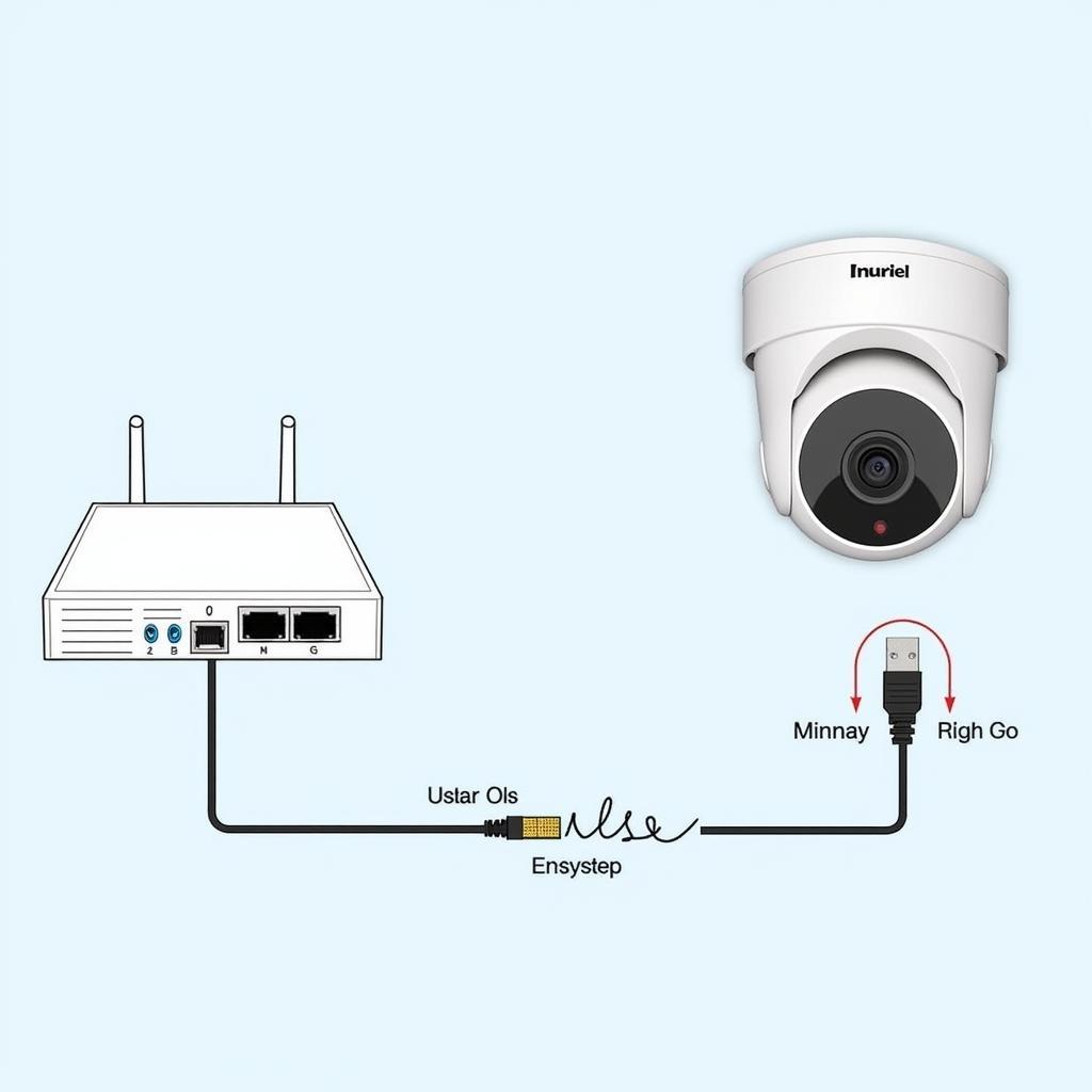 360 Camera Wiring Diagram for Network Connection