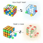 4x4 Rubik's Cube Center Block Reduction