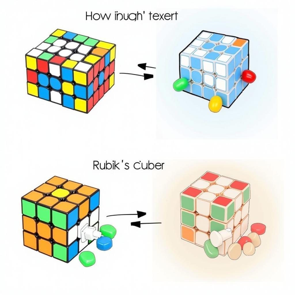 4x4 Rubik's Cube Center Block Reduction