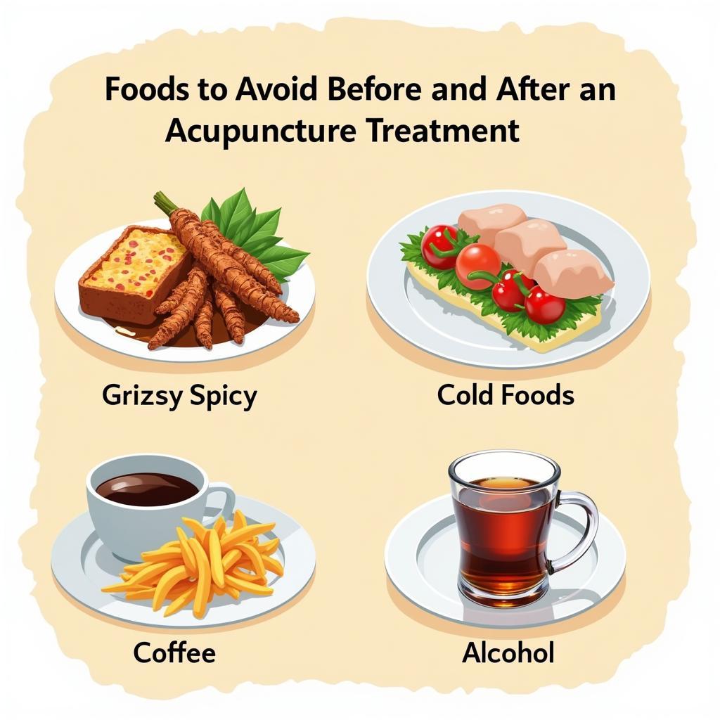 Foods to avoid before and after acupuncture