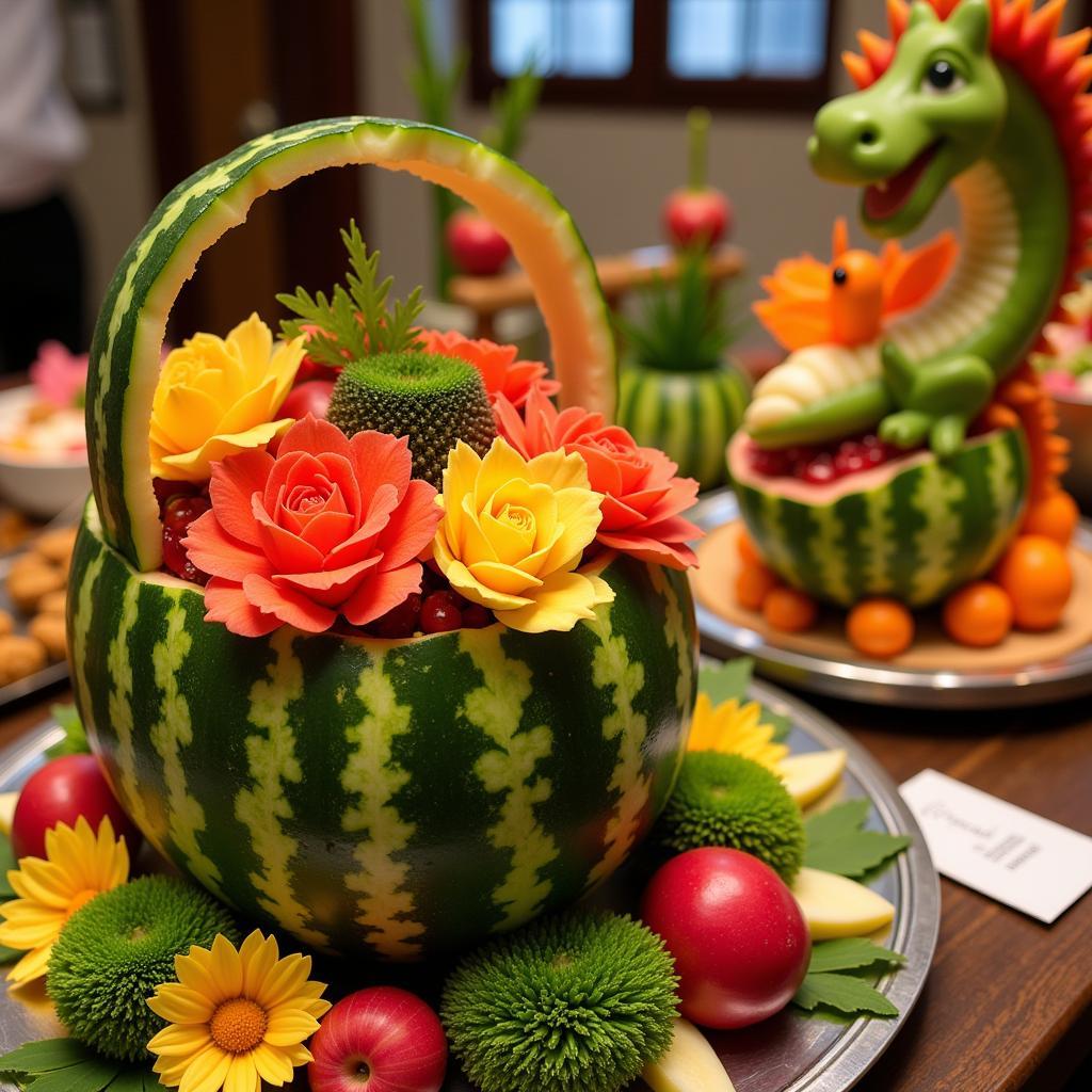 Advanced Vegetable Carving Display