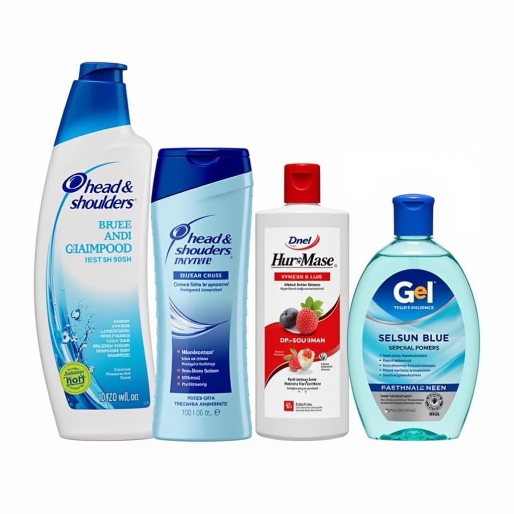 Various Anti-Dandruff Shampoos