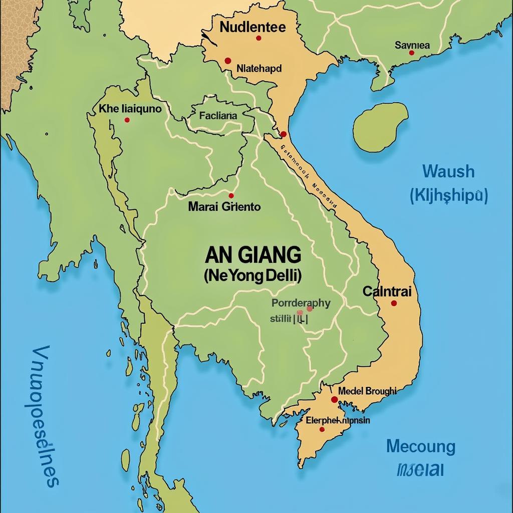 An Giang's Location in the Mekong Delta