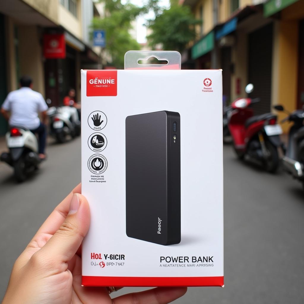 Authentic power bank packaging in Hanoi