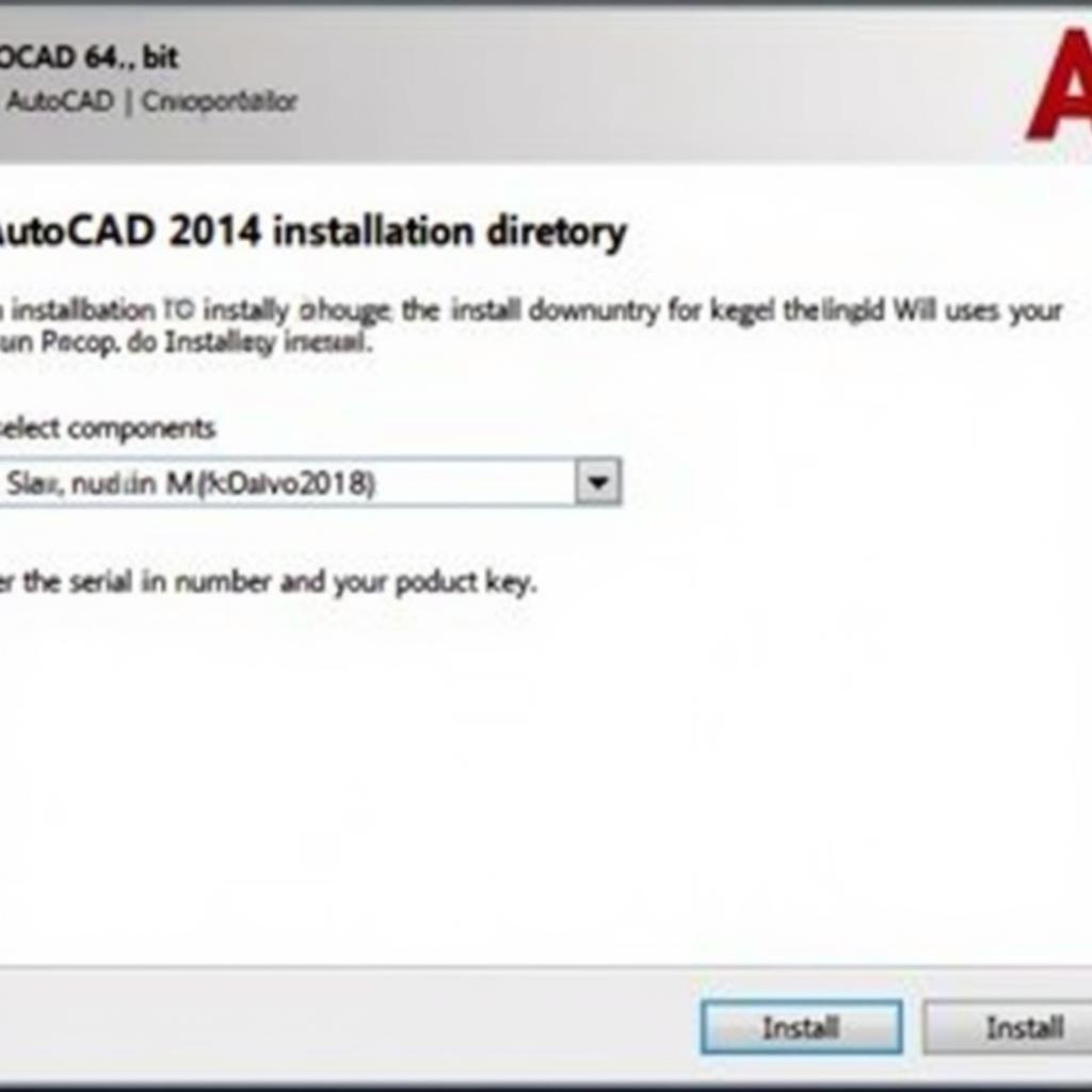 AutoCAD 2014 64-bit Installation Wizard