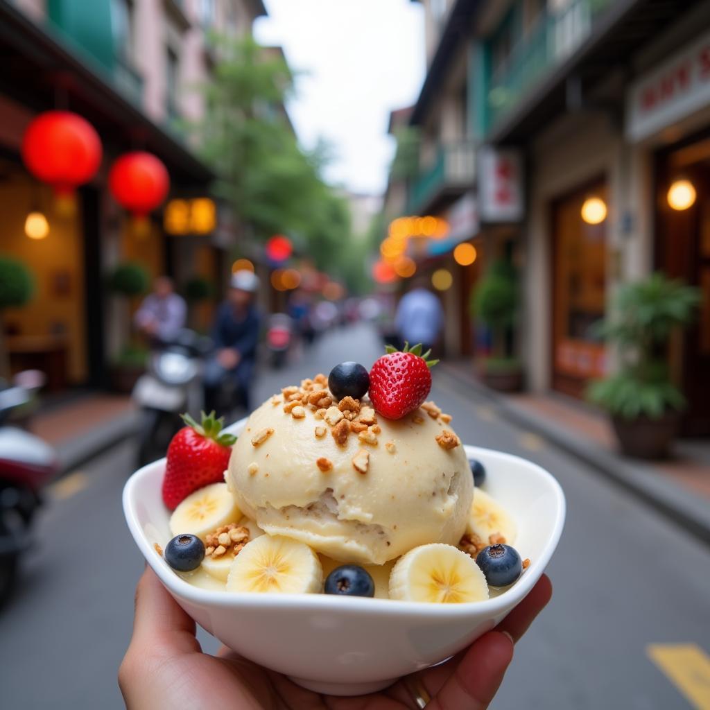 Banana Nice Cream Recipe - A Healthy and Refreshing Snack in Hanoi