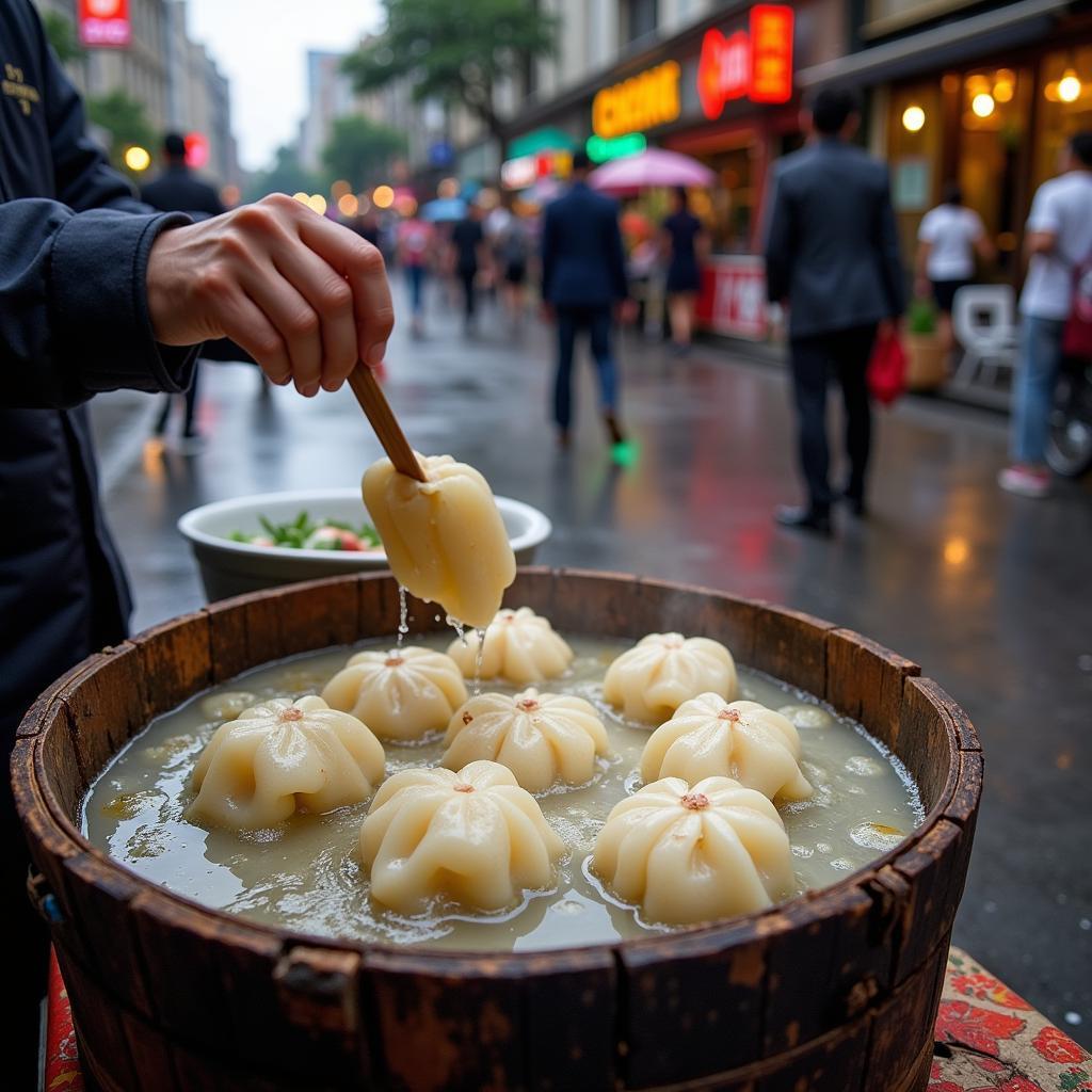 Banh Chuoi - A Popular Banana Snack in Hanoi's Street Food Scene