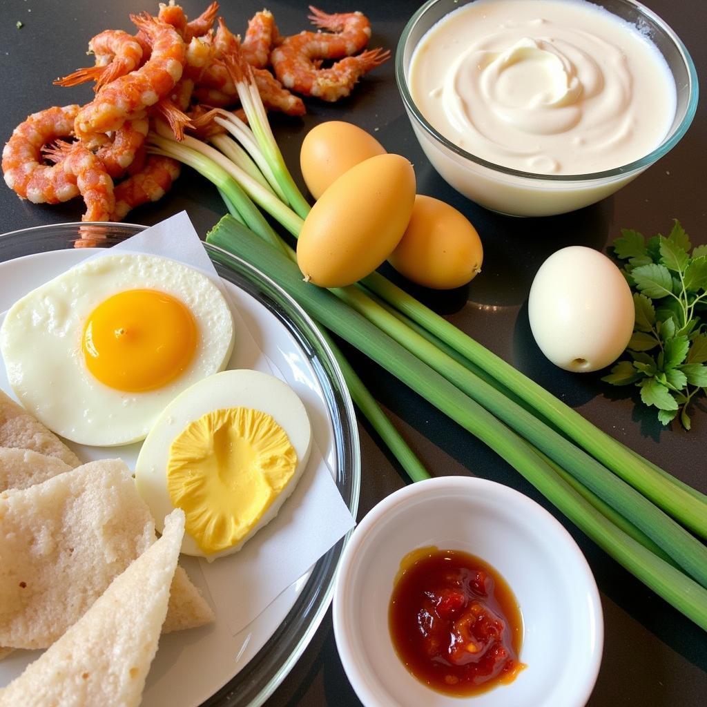 Banh Trang Nuong Ingredients