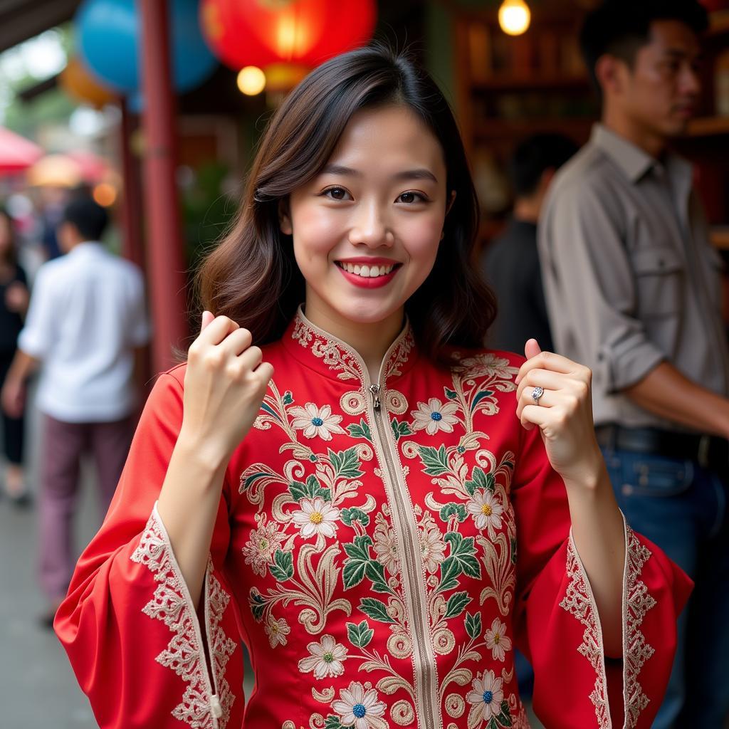 Ben Thanh Market Ao Dai