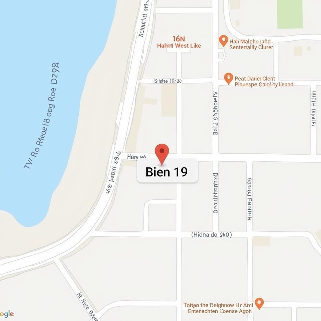 Map of Bien 19 in Hanoi