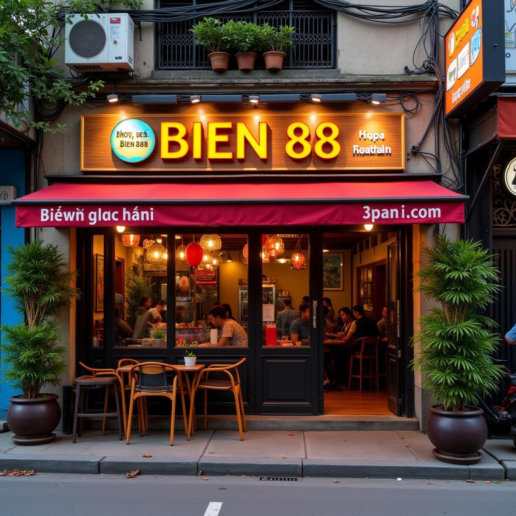 Bien 88 Restaurant Exterior in Hanoi